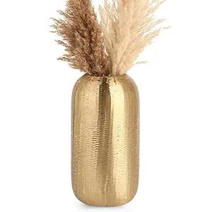 Jarrón Decorativo de Metal con Acabado de Diseño para Flores, Adorno Premium para el Hogar - Product Image 6