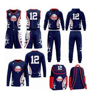 Ensemble de maillots de sport de haute qualité, couleurs d'équipe personnalisées, matériau respirant, kit de basketball confortable et performant - Product Image 6