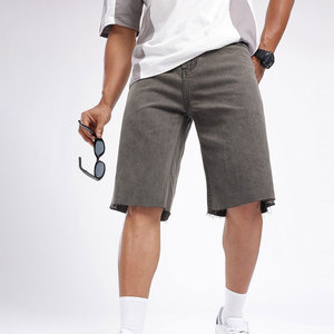 Shorts de Mezclilla para Hombre 2025, Shorts Anchos de Buena Calidad con Bolsillos Tipo Cargo, Jeans a Bajo Precio, Hechos en Fábrica, Shorts Casuales - Product Image 1