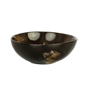 Tazón de Cuerno de Búfalo, Vajilla Artesanal Hecha a Mano, Estilo Sabi, Acabado Negro Pulido Brillante para Servir Comida en Casa - Product Image 6