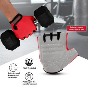 Guantes Deportivos Unisex al por Mayor, Medios Dedos, Forro de Nailon, Ligeros, Talla XL, para Gimnasio, Ejercicio, Protección de Palmas - Product Image 6