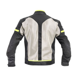 Blouson de moto pour homme à manches longues, coupe-vent, toutes saisons, avec blocs de couleur, pour la course à moto - Product Image 2