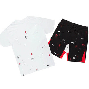 Conjunto de Camiseta y Pantalones Cortos para Hombre, Corte Holgado, Informal, para Entrenamiento, Dos Piezas, Ropa Deportiva para Gimnasio, Fitness, Ejercicio de Verano, Uso Diario, Cómodo - Product Image 5