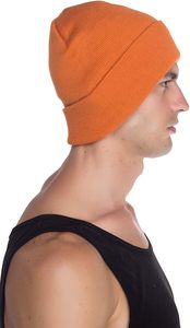 Beanie <b>Hat</b> for Men Women, Unisex Plain Cuffed Knit Skull Cap, Stretchy <b>Warm</b> Winter Casual <b>Hat</b> - Product Image 2