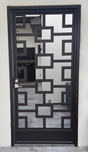 Royal Luxury Steel Entrance Door Handcrafted with Geometric Pattern Design Rust & Water Resistant for Exterior Use - Product Image 4