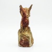 Sculpture d'oiseau hibou artisanale moderne en bois – Décoration de table d'anniversaire, œuvre d'art décorative, accent de décoration intérieure, sculpture en bois naturel