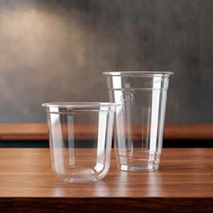 QUANG QUAN 16/22/24oz Clear PP/PET Disposable Single Wall <b>Plastic</b> <b>Cup</b> with 95mm Lid for Cold Coffee & Tea Beverages - Product Image 2