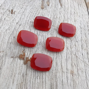 Ónix Rojo Natural, Corte Facetado, Forma Rectangular, Calibrado, Gema de Calidad AAA+ para Joyería - Product Image 5
