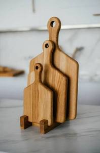 Tablas de Cortar de Madera Gruesa Personalizadas de Fábrica al por Mayor, Tabla de Cortar Inteligente de Madera de Acacia y Nogal Negro - Product Image 5