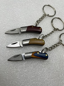 Juego de cuchillos plegables pequeños hechos a mano con diseños de mango variados, funda de cuero, cuchillos de caza de bolsillo EDC ODM para supervivencia, fabricados en EE. UU. - Product Image 3