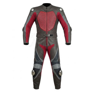 Traje de Motocicleta Clásico de Cuero, Talla Grande, Diseñado para Mayor Comodidad en Viajes Largos, Transpirable, Resistente al Viento, con Materiales Duraderos y Suaves - Product Image 2