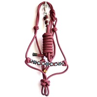 BLUHORSE Halter en corde avec longe en nylon solide, modèle Full Cob avec logo personnalisé BH-922, 42 pouces, pour un confort durable, meilleur prix
