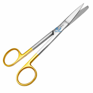 Ciseaux de Soin Incurvés Droits de Haute Qualité 18 cm, en Acier Inoxydable Tranchant et à Bout Rond, pour Infirmières et Chirurgiens, pour Retirer les Points de Suture - Product Image 1