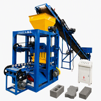 Petite machine à fabriquer des blocs de briques QT4-24, machine à former des briques emboîtables en Indonésie à Guangzhou, Chine