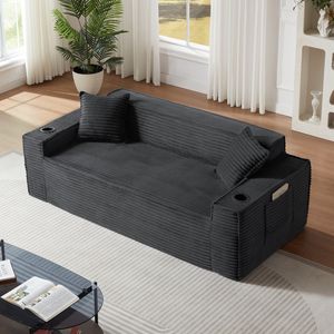 Divano Moderno a 3 Posti Senza Struttura per Spazi Compatti, Facile da Usare e Senza Necessità di Montaggio, Ideale per Appartamenti e Uffici - Product Image 4