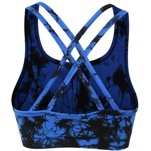 New Arrival High Quality <b>Women</b> <b>Back</b> Adjustable High Impact Fitness Yoga Bra Running Vest Workout Girls Tank Top Bra - Product Image 2