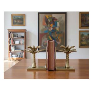 ที่คั่นหนังสือรูปต้นปาล์มสีทองทันสมัย ฐานอะลูมิเนียมหุ้มผ้าสักหลาดกันลื่น ขนาด 13 ซม. สำหรับตกแต่งโต๊ะทำงาน ใช้คั่นเอกสารและนิตยสาร - Product Image 3