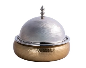 Casserole de service alimentaire de qualité supérieure, réchaud à fondue, réchaud à nourriture pour mariage, réchauds à fondue pour la maison et l'hôtel, réchaud à nourriture décoratif en métal, fondue arabe - Product Image 2