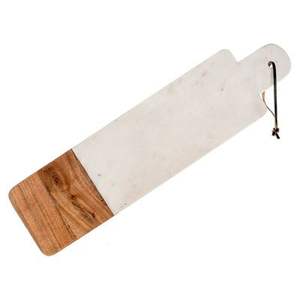 Planche à découper moderne de luxe en marbre et bois massif pour la préparation culinaire et la présentation des plats à la maison - Product Image 2