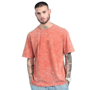 Camiseta Personalizada 100% Algodón con Lavado Ácido, Estilo Vintage, Cuello Redondo, Diseño con Impresión Digital Personalizada, Camisetas Extra Grandes para Hombre - Product Image 5