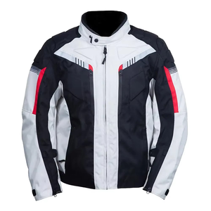 Men's Motorbike <b>Racing</b> <b>Jacket</b> Leather Eco-friendly Anti-UV Breathable Full Sleeve 550g Fabric Customizable All Seasons Custom - Product Image 1