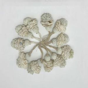 Pompon élégant fait main en cordon de polyester avec perles complexes pour la décoration de rideaux et les travaux manuels - Product Image 5