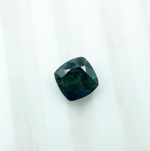 Zafiro Verde Azul Turquesa Natural, Corte Cojín, Gema Suelta de 5.5x5.5x4mm, 1.14 Quilates para Joyería - Product Image 1
