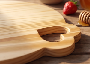 Planche à découper décorative en bois d'acacia et bambou pour servir la pizza et couper le fromage en cuisine (vente en gros) - Product Image 4
