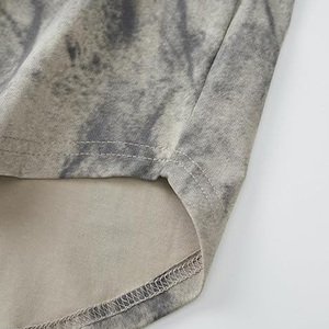 New Arrival High Demand Product Mens Hipster Hip Hop Ripped Round Hemline <b>Pattern</b> Print T Shirt - Product Image 2