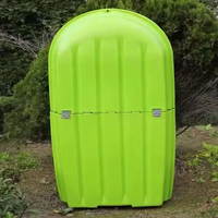 Prix de vente direct usine : Bateau en plastique de 2,2 m, petit, à double pont, pliable, segmenté et modulaire