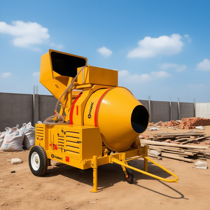 Bétonnière portative 350L diesel pour chantier de construction - Product Image 3