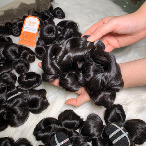 Extensions de cheveux naturels noirs Remy à double trame, ondulés, 100% cheveux humains vietnamiens - Product Image 6