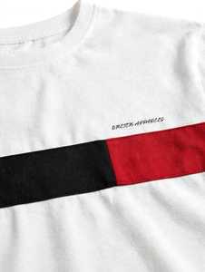 T-shirt pour homme en maille blanche à col rond et manches courtes, avec logo sur le devant, respirant, coupe classique - Product Image 5