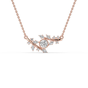 Pendentif unique en diamant de laboratoire rond de 2 carats, argent 925, or, style unique, pendentif de fiançailles pour femmes - Product Image 6