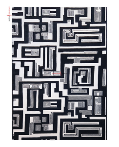 Tapis moderne de luxe tufté à la main, style géométrique 3D noir et blanc, à poils hauts et bas, le plus vendu, pour la vente en gros - Product Image 1