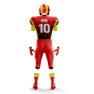 Direct Factory Supplier Custom Heat-Transfer Printed Plus Size Short Sleeve Breathable American Football Uniform New Design - Product Image 2