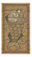 Tapis de prière islamique vintage en coton, motif poisson, tapis de prière musulman lavable, antidérapant, tissé, à poils plats, rectangulaire, épaisseur moyenne