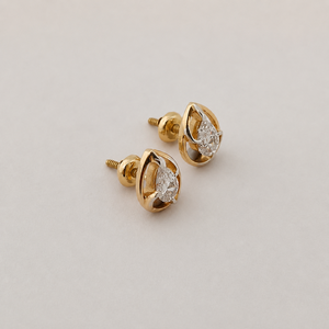 18K Solid Gold Pear Cut Moissanite Drop <b>Stud</b> <b>Earrings</b> for Women High Polish Modern Wedding Party <b>Fine</b> Jewelry Gift - Product Image 4