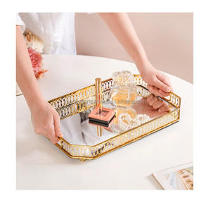 ถาดโลหะทันสมัยสำหรับบ้านสำนักงานและโต๊ะกาแฟที่สร้างขึ้นอย่างสง่างามและทนทาน - Product Image 4