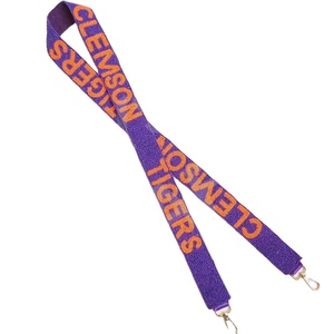 Sangle de sac à main en perles de forme et de conception personnalisées Sangles de sac en perles de rocaille en or blanc personnalisées pour sacs - Product Image 1