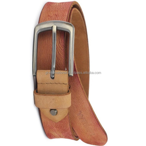 Cinturones de cuero genuino de alta calidad, cinturón informal de cuero de moda clásico personalizado para hombres en Fabricante Mayorista - Product Image 2