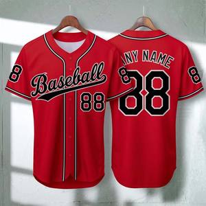 Camisetas de Béisbol Personalizadas Transpirables de Alta Calidad 100% Poliéster, Camisetas Deportivas Sublimadas para Hombre, Camisetas de Softbol Unisex - Product Image 2