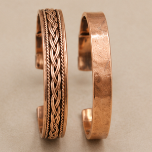 Antique Creations Handcrafted Interwoven <b>Rope</b> Pattern Solid Copper Wrist Bangle Magnetic Pure Copper <b>Bracelet</b> Exquisite Gift - Product Image 1