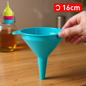 Entonnoir en plastique de 16 cm, outil spécialisé pour un versement et une distribution efficaces - Product Image 3