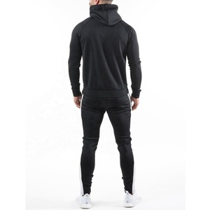 Venta al por mayor de chándales de entrenamiento de los hombres personalizados con cremallera y Sudadera con capucha para correr al aire libre Fitness gimnasio desgaste para la temporada de invierno - Product Image 3