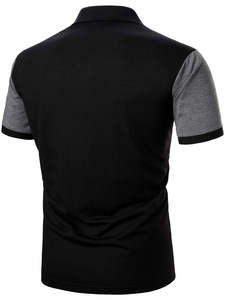Polo de sport pour homme en coton 100% de haute qualité, avec logo brodé personnalisé, tailles variées, impression personnalisée, anti-transpiration. - Product Image 5