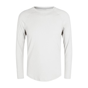 Camiseta de Algodón de Manga Larga para Hombre, Cuello Redondo, Transpirable, Informal, para Uso Diario, Estilo Urbano - Product Image 6