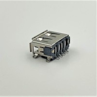 Conector USB Tipo A Hembra LITE de 4 Posiciones 2.0 3.0 de 180 Grados, Carcasa SMT PCB LCP, Compatible con RoHS, Modelo 1424A4-0451-M5R