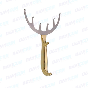 Écarteur coronaire en acier inoxydable, instruments chirurgicaux, base à 6 dents - Lame de 6'' (15 cm) - Longueur 8-1/4'' (21 cm) - Product Image 3