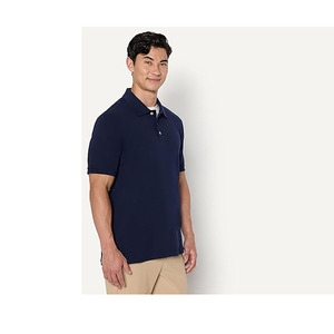 Chemise Classique Unie Bleu Marine pour Homme – Haut Décontracté en Coton Doux et Respirant à Manches Courtes – Tenue d'Été Élégante et Intelligente - Product Image 2